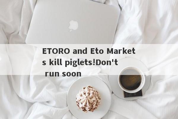 ETORO and Eto Markets kill piglets!Don't run soon