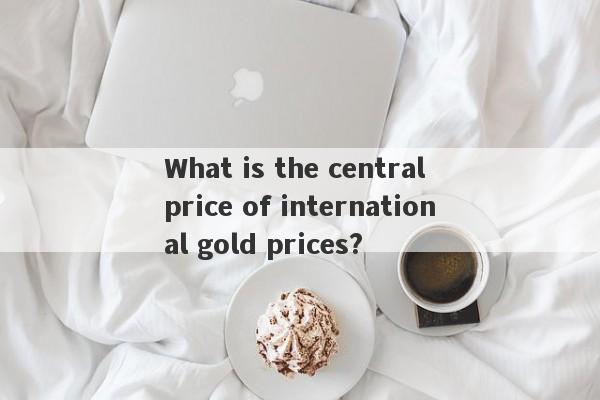 What is the central price of international gold prices?