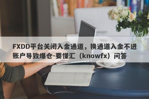 FXDD平台关闭入金通道，换通道入金不进账户导致爆仓-要懂汇（knowfx）问答