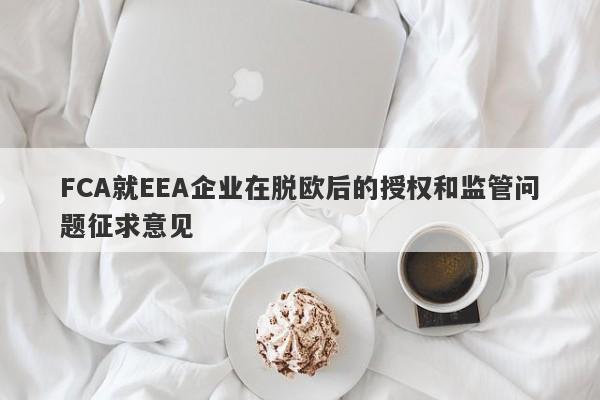 FCA就EEA企业在脱欧后的授权和监管问题征求意见