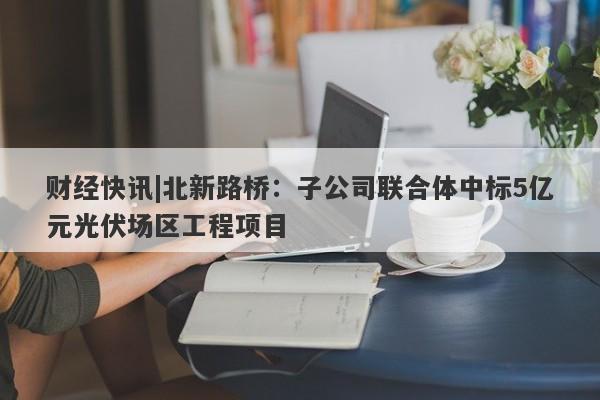 财经快讯|北新路桥：子公司联合体中标5亿元光伏场区工程项目