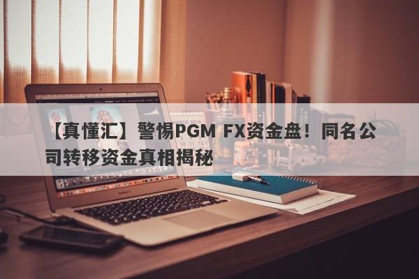 【真懂汇】警惕PGM FX资金盘！同名公司转移资金真相揭秘