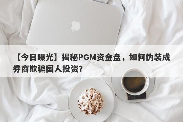 【今日曝光】揭秘PGM资金盘，如何伪装成券商欺骗国人投资？