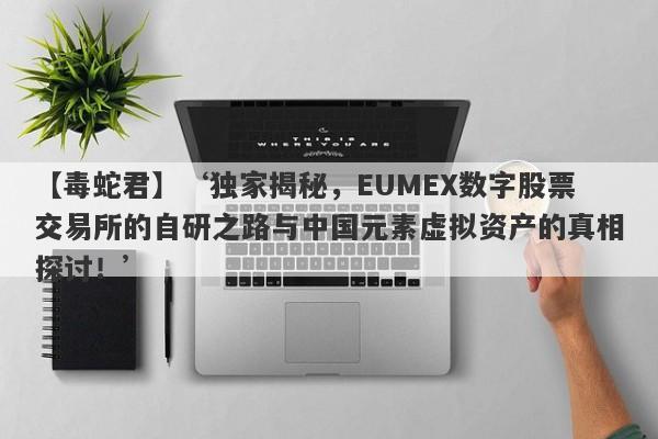 【毒蛇君】‘独家揭秘，EUMEX数字股票交易所的自研之路与中国元素虚拟资产的真相探讨！’