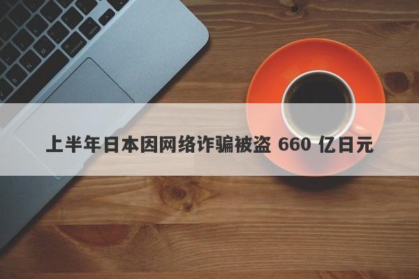 上半年日本因网络诈骗被盗 660 亿日元