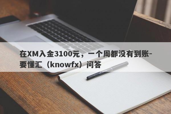 在XM入金3100元，一个周都没有到账-要懂汇（knowfx）问答