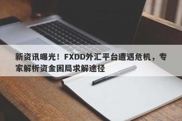 新资讯曝光！FXDD外汇平台遭遇危机，专家解析资金困局求解途径