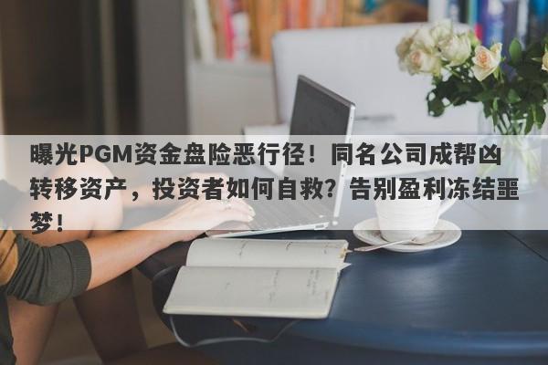 曝光PGM资金盘险恶行径！同名公司成帮凶转移资产，投资者如何自救？告别盈利冻结噩梦！