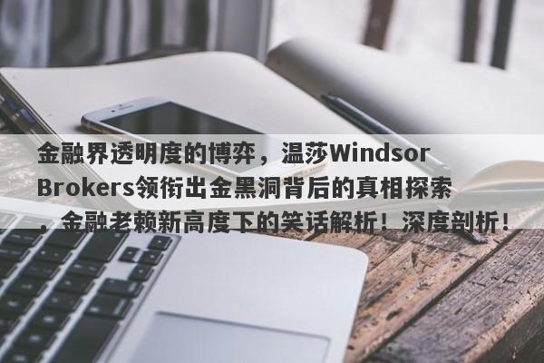 金融界透明度的博弈，温莎Windsor Brokers领衔出金黑洞背后的真相探索，金融老赖新高度下的笑话解析！深度剖析！