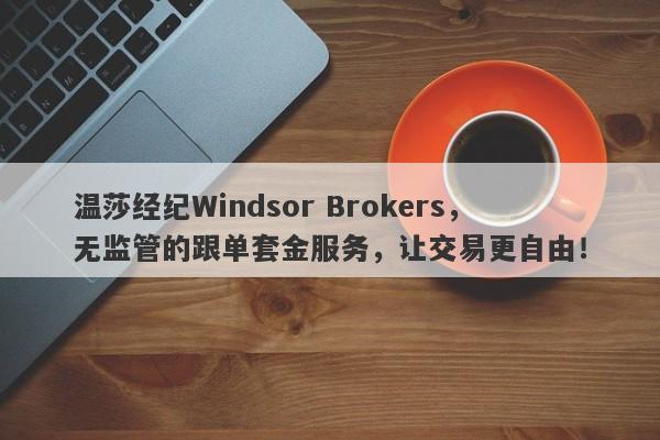 温莎经纪Windsor Brokers，无监管的跟单套金服务，让交易更自由！