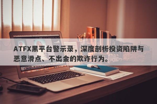 ATFX黑平台警示录，深度剖析投资陷阱与恶意滑点、不出金的欺诈行为。