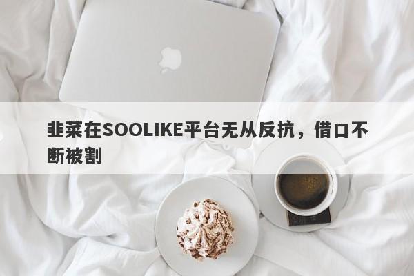 韭菜在SOOLIKE平台无从反抗，借口不断被割