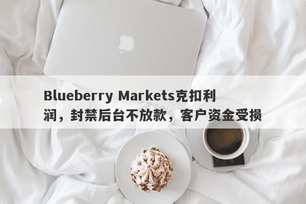 Blueberry Markets克扣利润，封禁后台不放款，客户资金受损