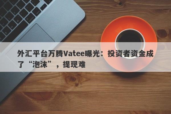 外汇平台万腾Vatee曝光：投资者资金成了“泡沫”，提现难