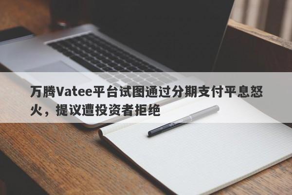 万腾Vatee平台试图通过分期支付平息怒火，提议遭投资者拒绝