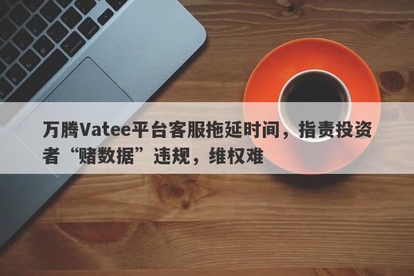 万腾Vatee平台客服拖延时间，指责投资者“赌数据”违规，维权难