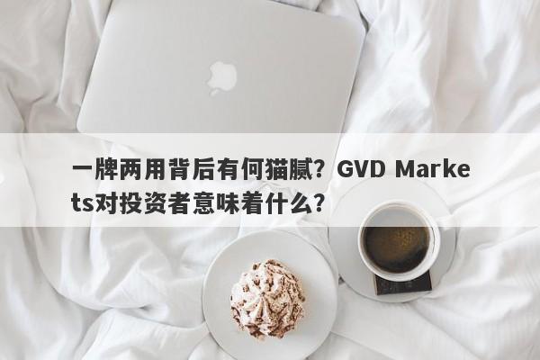 一牌两用背后有何猫腻？GVD Markets对投资者意味着什么？