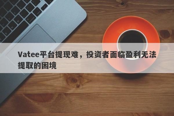 Vatee平台提现难，投资者面临盈利无法提取的困境